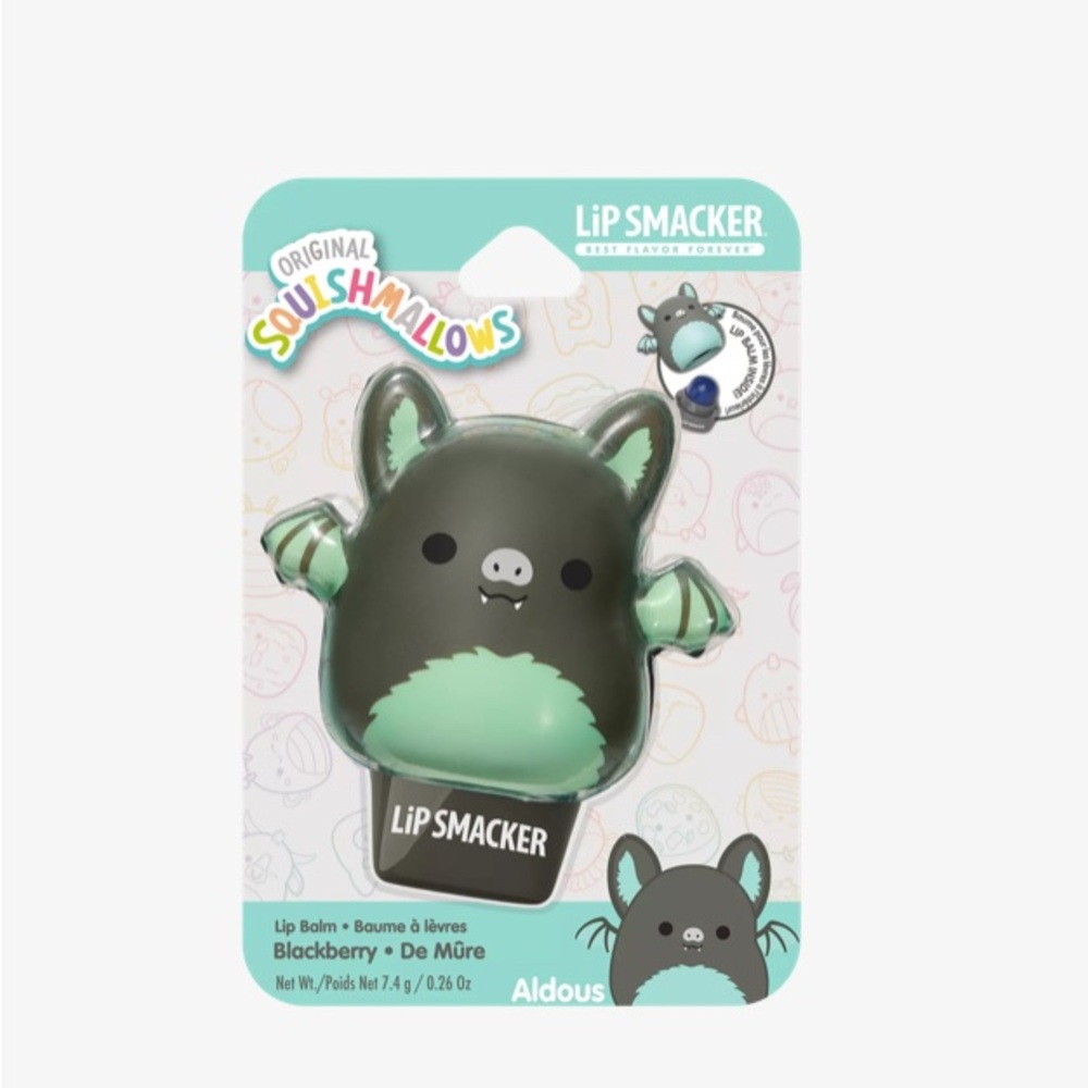 Squishmallows, limited edition,Blackberry,Aldous Colab with Lip Smacker